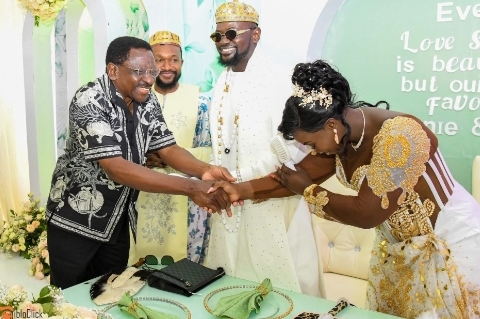 Governor James Orengo at Prince Indah's traditional wedding. PHOTO/NL