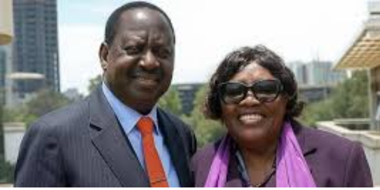 Late former Prime Minister Raila Odinga with hsi sister Beryl Achieng Odinga. PHOTO/Courtesy.