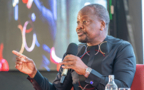 Agriculture CS Mutahi Kagwe speaking during the Intergovernmental Agriculture Forum in Naivasha on November 27, 2025. PHOTO/Ministry of AgrIculture X.