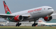 Kenya airways plane at JKIA