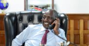 President William Ruto during a past phone conversation. PHOTO/PCS.