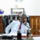 President William Ruto during a past phone conversation. PHOTO/PCS.