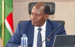 ICT CS William Kabogo during a meeting with a delegation of China Telecom Corporation Limited Senior Executive led by Mr. Lin Gui Qing at the Ministry Headquarters on November 12, 2025. PHOTO/Kabogo X.