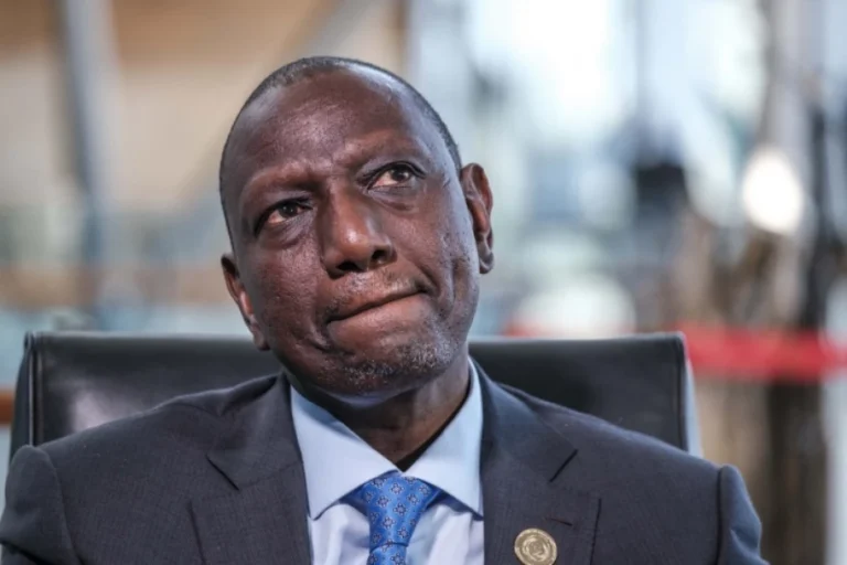 Kenya's president William Ruto. (EDUARDO SOTERAS/AFP)