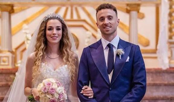 Diogo Jota and Rute Cardeso at wedding event in Porto. PHOTO/CNN