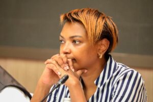 Vice Chair Senate Committee on Security, Defence and Foreign Relations Senator Karen Nyamu at Argyle Grand Hotel Nairobi on Friday, May 24, 2024 during the forum on the Narcotic Drugs and Psychotropic Substance Control Amendments bill, 2024. PHOTO/NATION