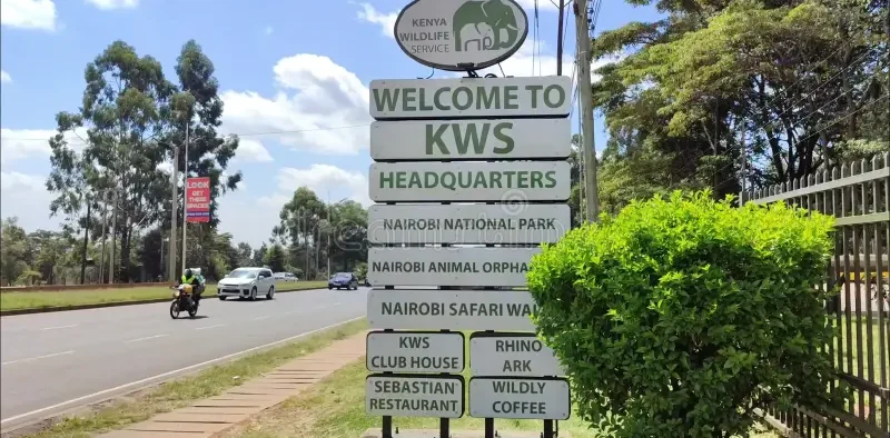 Kenya Wildlife Service (KWS) Sign in Nairobi. PHOTO/Dreamtime.