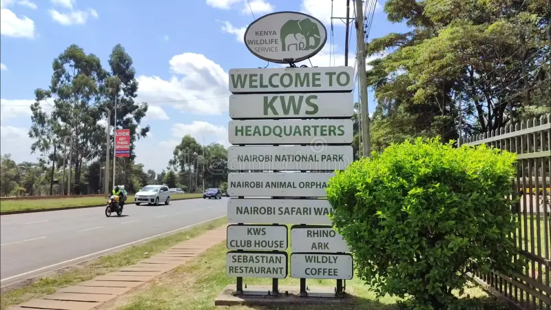 Kenya Wildlife Service (KWS) Sign in Nairobi. PHOTO/Dreamtime.