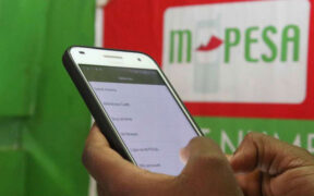 The Image Shows a Person Using the M-Pesa Mobile Money Transfer Service on a Smartphone. PHOTO/ COURTESY