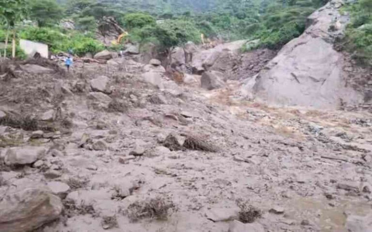 Landslide in Elgeyo Marakwet. PHOTO/Stephen Rutto.