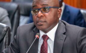 Kenya Revenue Authority (KRA) Commissioner-General Humphrey Wattanga before the National Assembly Trade, Industry and Cooperatives Committee at Continental House Nairobi on Tuesday, November 28, 2023 regarding the irregular release of condemned sugar. PHOTO /DENNIS ONSONGO.