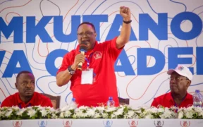 The chairman of Tanzania's main opposition party Chadema, Tundu Lissu, has been charged with treason [File: Ericky Boniphace/AFP]