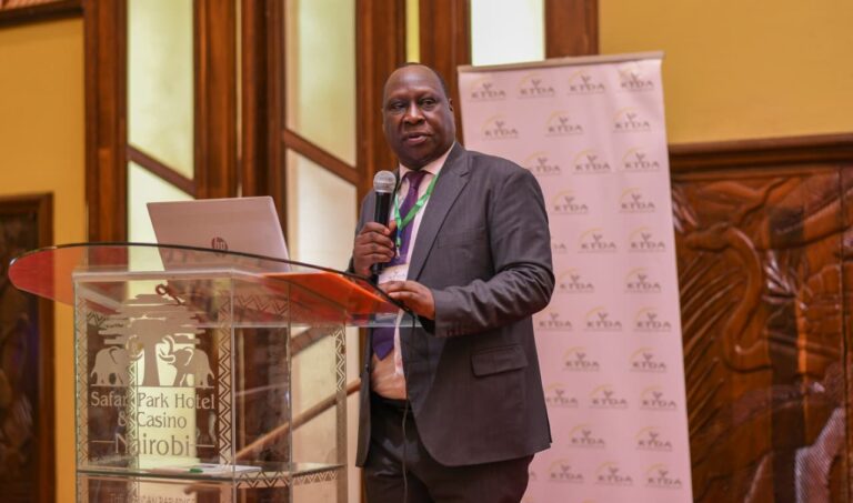 KTDA National Chairman, Chege Kirundi, addressed the Directors Conference, bringing together Directors from 71 KTDA-managed factories, Senior Management, and Subsidiary heads. PHOTO/KTDA/X