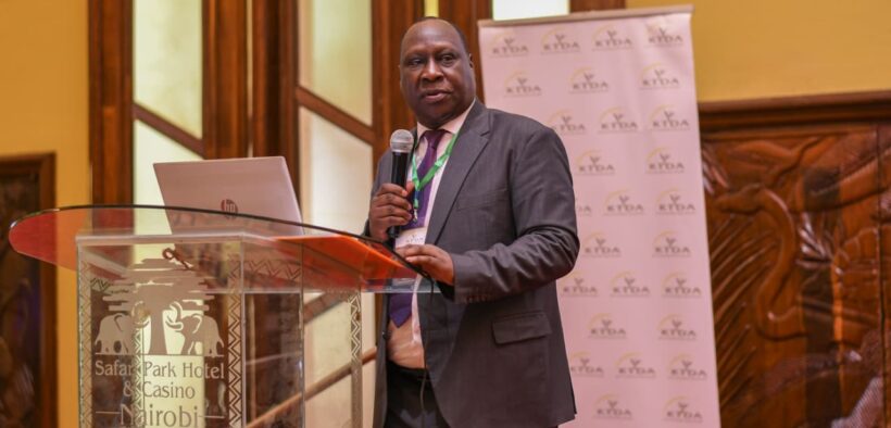 KTDA National Chairman, Chege Kirundi, addressed the Directors Conference, bringing together Directors from 71 KTDA-managed factories, Senior Management, and Subsidiary heads. PHOTO/KTDA/X