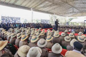 CS Murkomen addressing the chiefs during the unveiling of Jukwaa la Usalama Report at StateHouse 