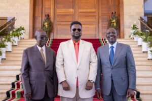 Oketch Salah pictured alongside President Ruto and Dr Oburu Image/@SalahX