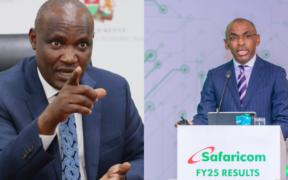 A Collage of Treasury CS John Mbadi and Safaricom’s CEO Peter Ndegwa. PHOTO/ File