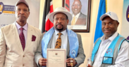 Mike Sonko, the Former Governor of Nairobi, Kenya, Receiving the Full Registration Certificate for his New Political Party, the National Economic Development Party (NEDP). PHOTO/ Capital FM