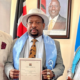 Mike Sonko, the Former Governor of Nairobi, Kenya, Receiving the Full Registration Certificate for his New Political Party, the National Economic Development Party (NEDP). PHOTO/ Capital FM
