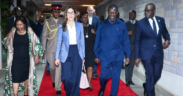 Queen Mary of Denmark with Prime CS Musalia Mudavadi, Tourism CS Rebecca Miano and Nairobi Governor Johnson Sakaja When she Arrived to Kenya on December 9, 2025. PHOTO/ OPCS