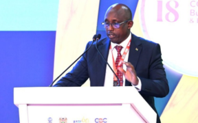 KNCCI CEO KK Mutahi in a Past Event. PHOTO/ KNCCI