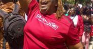 Njeri Wa Migwi leading the charge during a national campaign to end Gender-Based Violence (GBV). PHOTO/Njeri Wa Migwi/X