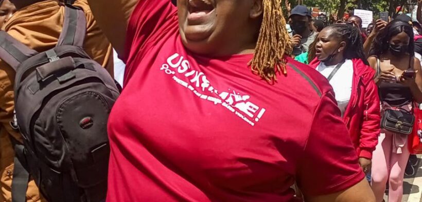 Njeri Wa Migwi leading the charge during a national campaign to end Gender-Based Violence (GBV). PHOTO/Njeri Wa Migwi/X