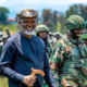 AFC/M23 Military Chief, Major General Sultani Makenga (pictured in the center with a cane), and the Head of the Political Wing, Cornell Nangaa in a Past Event. PHOTO/File