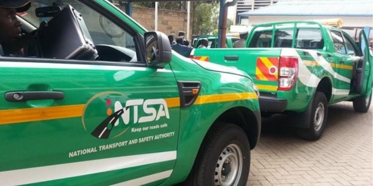 NTSA Vehicles in a Parking Space in Nairobi. PHOTO/ NTSA.