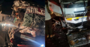 Wreckage of the Dreamline Bus and A Lorry that Occurred in the Wee Hours of Today Thursday December 18, 2025 at Kijabe. PHOTO/ File