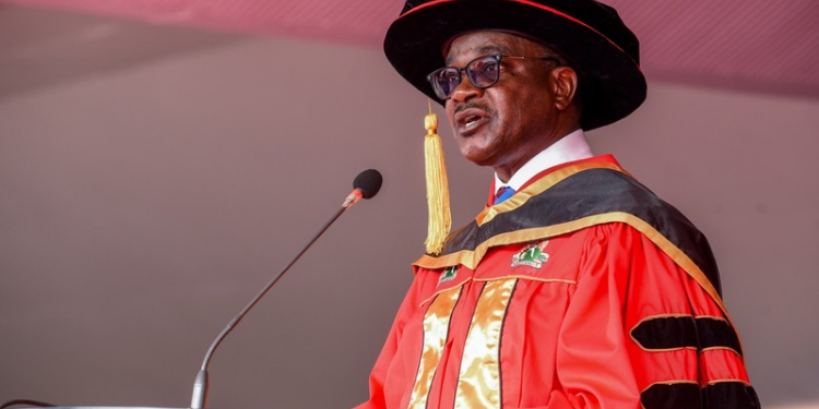 CS for education Julius Ogamba during a graduating ceremony Image/JO/X