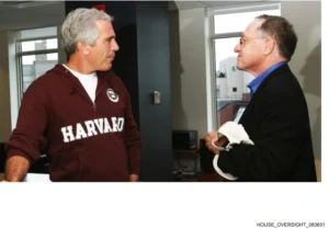 Jeffrey Epstein with Alan Dershowitz in a photo released by the House Oversight Committee. PHOTO/House Oversight Committee