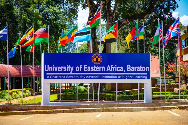 A photo of University of Eastern Afric, Baraton banner. PHOTO/UEAB