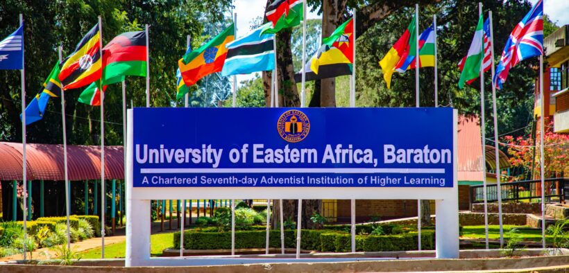A photo of University of Eastern Afric, Baraton banner. PHOTO/UEAB