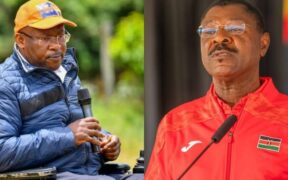 Speaker Moses Wetang’ula and Westlands MP Tim Wanyonyi