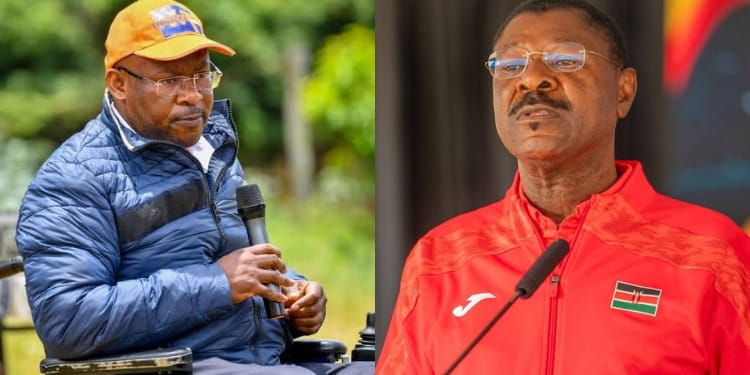 Speaker Moses Wetang’ula and Westlands MP Tim Wanyonyi