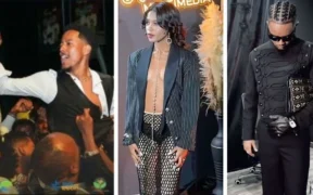 Adonay Berhane (L), Wongelawit Gebre Endrias (C) and Yohannes Mekonnen (R) were arrested because of their clothing [@Krinfud / Instagram ; @Evan / TikTok ; @Jahnny / TikTok ; BBC]