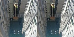 A photo collage of Festus Oromo and a CCTV footgae showing the last moments. PHOTO/Citizen TV Screengrab.