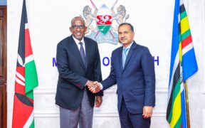 Health Cabinet Secretary Hon Aden Duale(left) with the High Commissioner of India to Kenya, Dr Adarsh Swaika, after a meeting in preparation for the WHO Traditional Medicine Global Summit. PHOTO/Ministry of Health/X