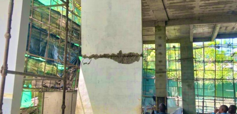 Suspended Construction of 13-Storey Westlands Building Over Structural Failure. PHOTO/Courtesy