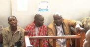 Lolgorian MCA Michael Seme(M) alongside the other suspects. PHOTO/People Daily