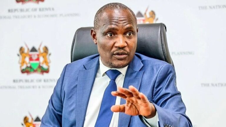 Treasury CS John Mbad. PHOTO/Treasury X.