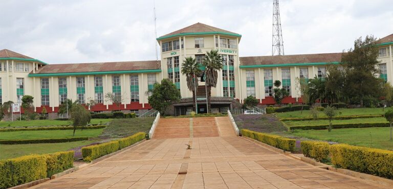 A view of Moi University’s campus, highlighting the institution facing challenges in infrastructure, academics, and governance while striving to reclaim its former prestige.