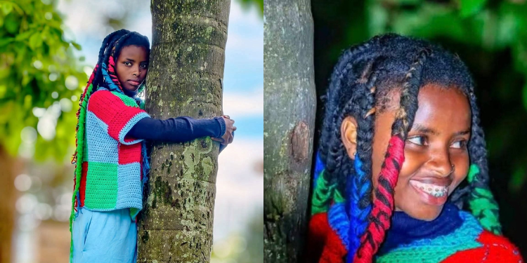 Kenyan Environmental Activist Truphena Muthoni In Nyeri Outside the Nyeri Governor’s Office. PHOTO/ File