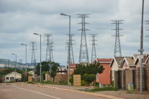 South Africa’s Power Line. PHOTO/ Bloomberg