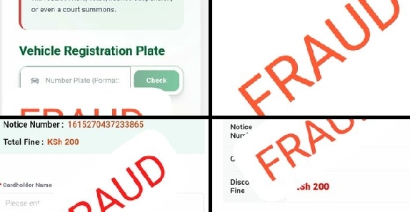 NTSA releases a sample of fraud messages to the public for illustration. PHOTO/NTSA X