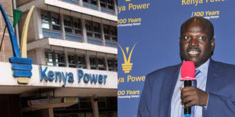 A collage of Kenya Power building and KPLC Managing Director Dr. Joseph Siror. PHOTO/File