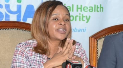 SHA Boss Dr. Mercy Mwangangi speaking at past event. PHOTO/pixels