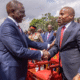 President William Ruto with Deputy President Kithure Kindiki during swearing in at KICC on November 1, 2024.[DPCS]