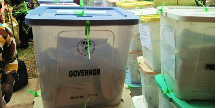 Governor ballot box during a past election in Kenya. PHOTO/Courtesy.